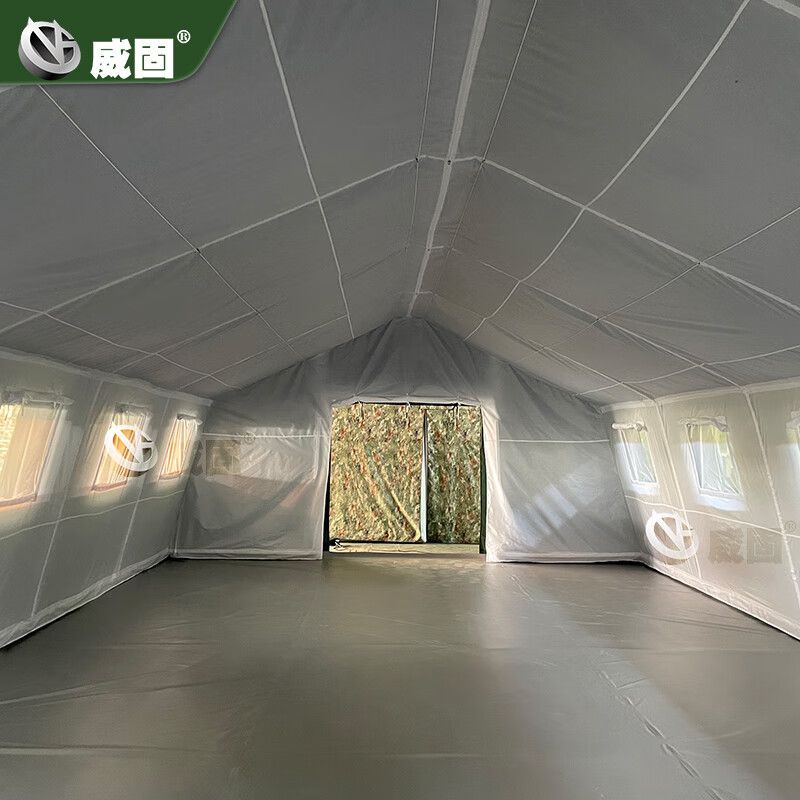 大型充气帐篷 户外救援救灾迷彩充气帐篷 60平丛林星空